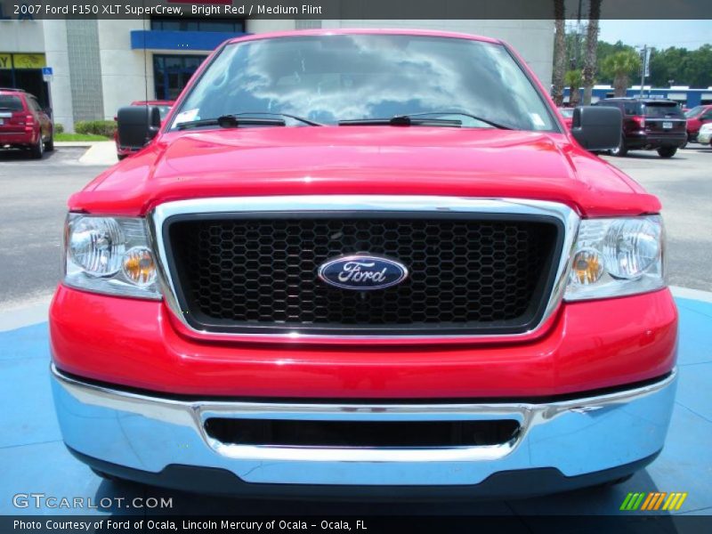 Bright Red / Medium Flint 2007 Ford F150 XLT SuperCrew