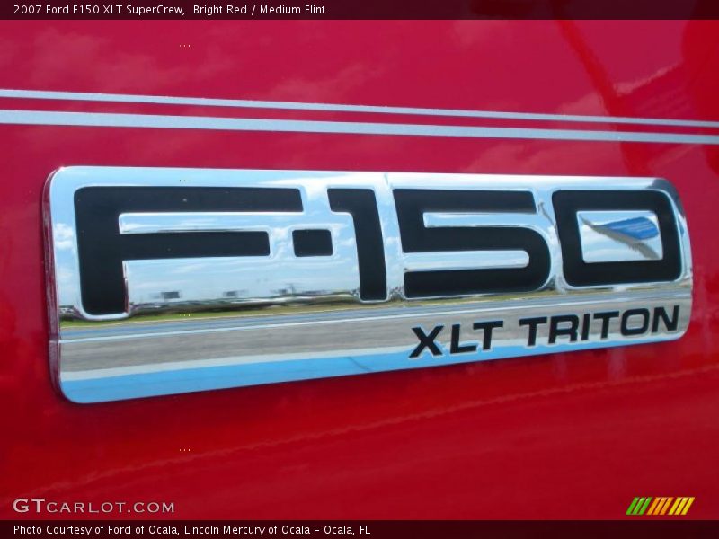 Bright Red / Medium Flint 2007 Ford F150 XLT SuperCrew