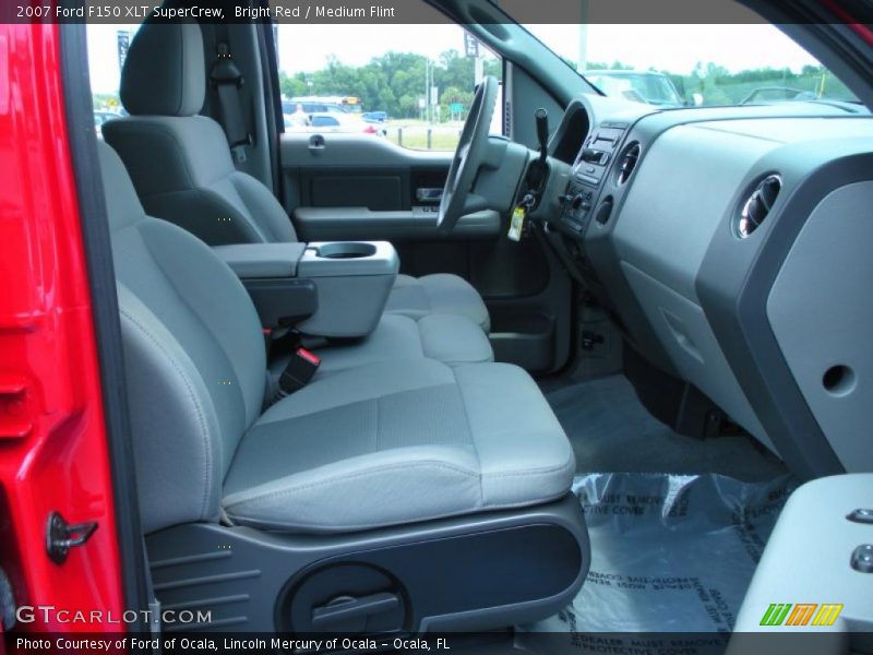 Bright Red / Medium Flint 2007 Ford F150 XLT SuperCrew