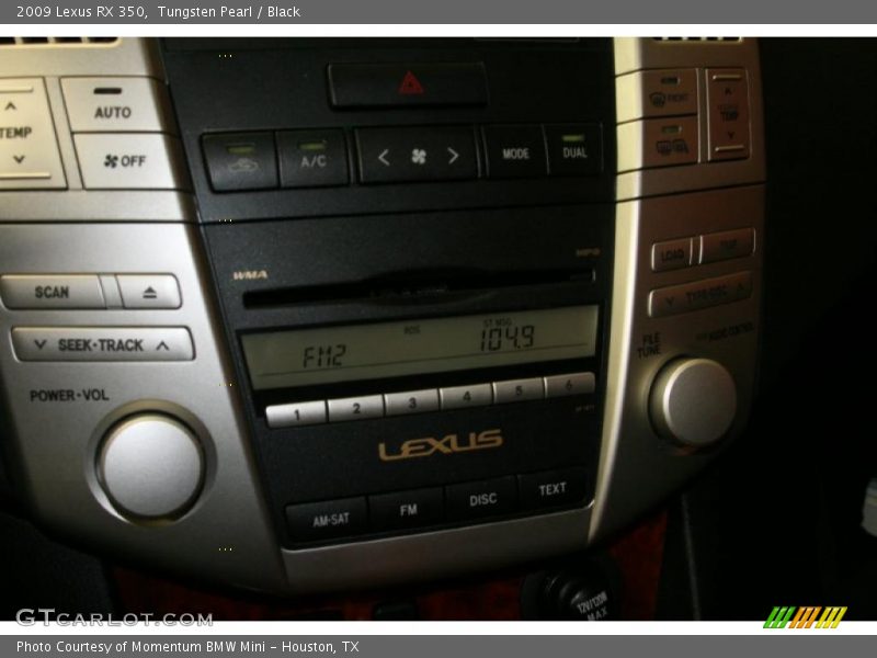 Tungsten Pearl / Black 2009 Lexus RX 350