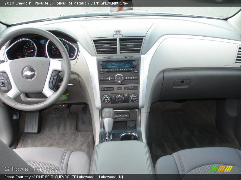 Silver Ice Metallic / Dark Gray/Light Gray 2010 Chevrolet Traverse LT
