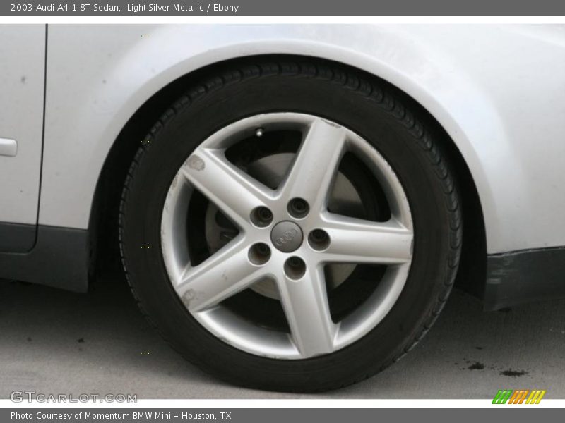 Light Silver Metallic / Ebony 2003 Audi A4 1.8T Sedan