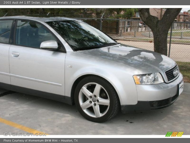 Light Silver Metallic / Ebony 2003 Audi A4 1.8T Sedan