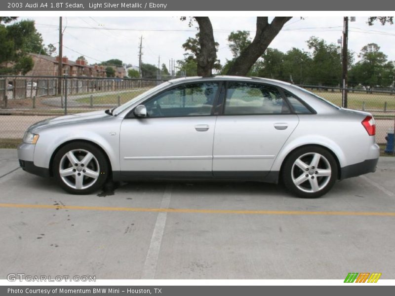 Light Silver Metallic / Ebony 2003 Audi A4 1.8T Sedan