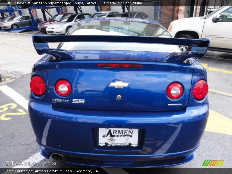 Arrival Blue Metallic / Ebony/Blue 2005 Chevrolet Cobalt SS Supercharged Coupe