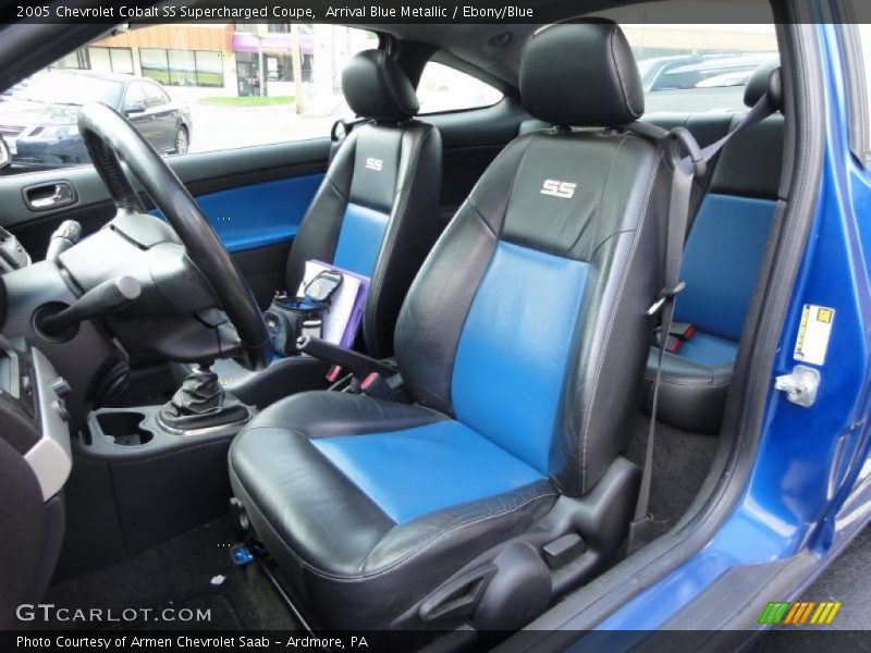  2005 Cobalt SS Supercharged Coupe Ebony/Blue Interior