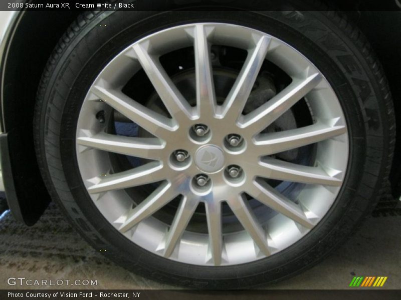 Cream White / Black 2008 Saturn Aura XR