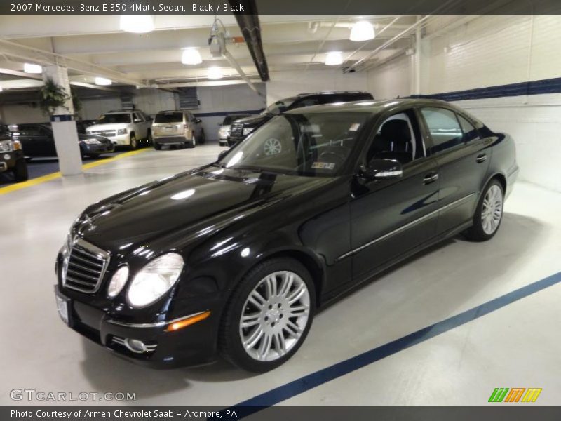 Black / Black 2007 Mercedes-Benz E 350 4Matic Sedan