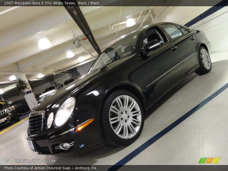 Black / Black 2007 Mercedes-Benz E 350 4Matic Sedan