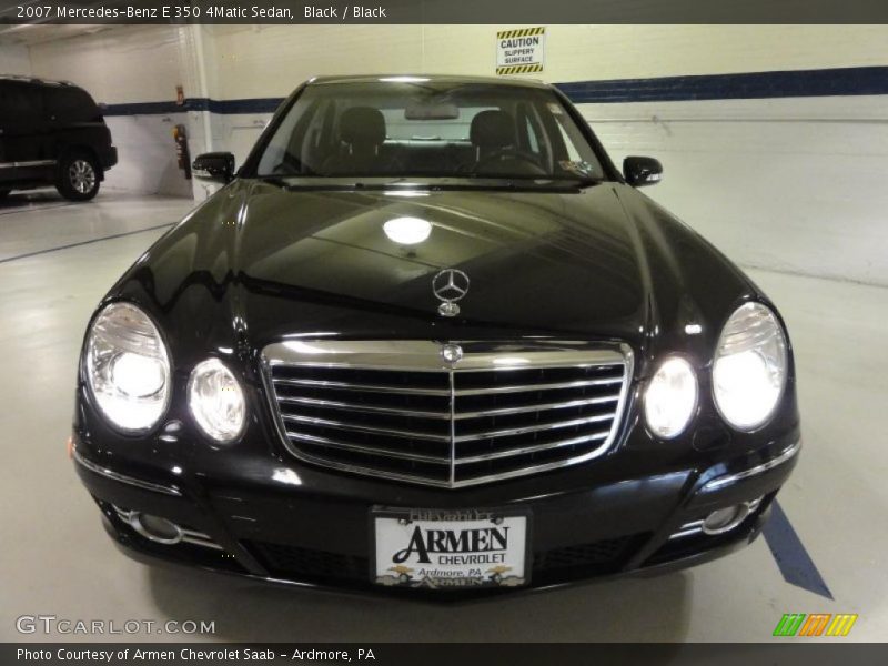 Black / Black 2007 Mercedes-Benz E 350 4Matic Sedan