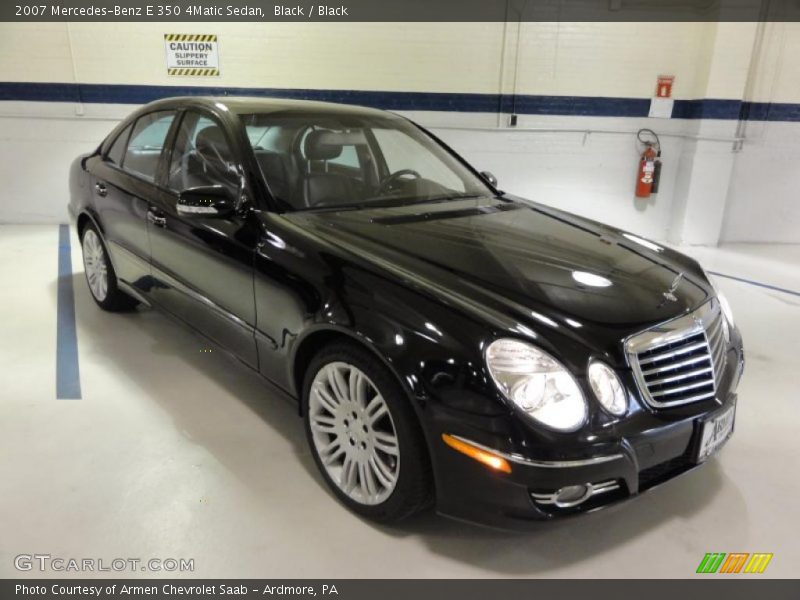 Black / Black 2007 Mercedes-Benz E 350 4Matic Sedan