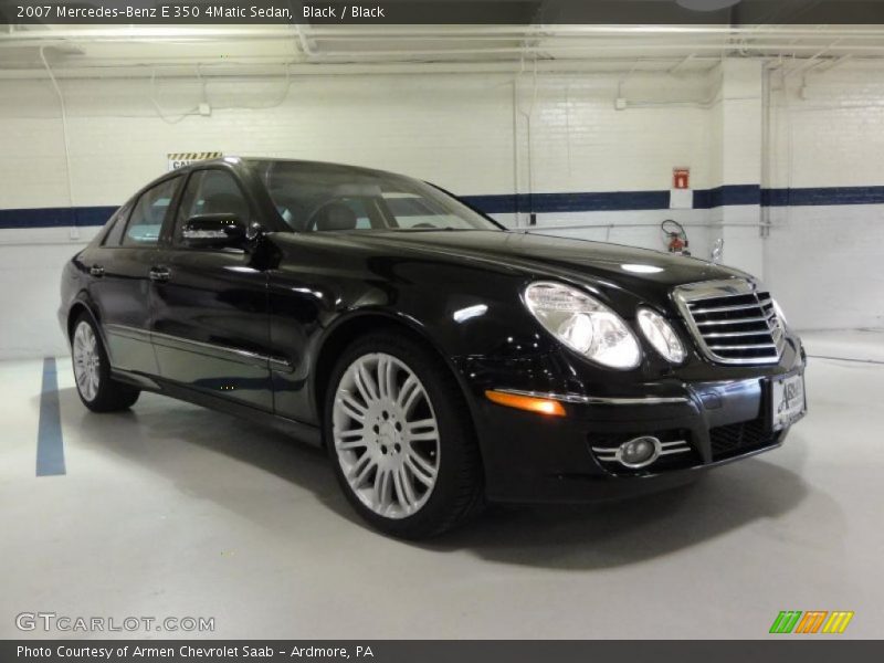 Black / Black 2007 Mercedes-Benz E 350 4Matic Sedan