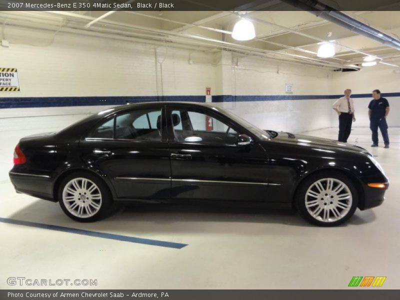 Black / Black 2007 Mercedes-Benz E 350 4Matic Sedan