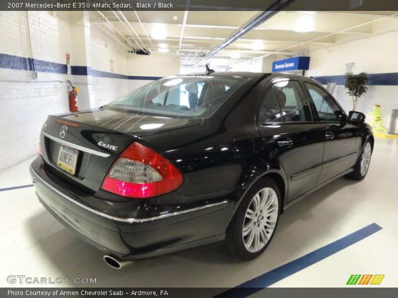 Black / Black 2007 Mercedes-Benz E 350 4Matic Sedan