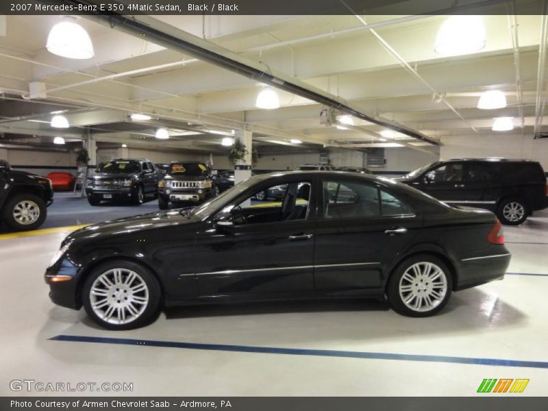 Black / Black 2007 Mercedes-Benz E 350 4Matic Sedan