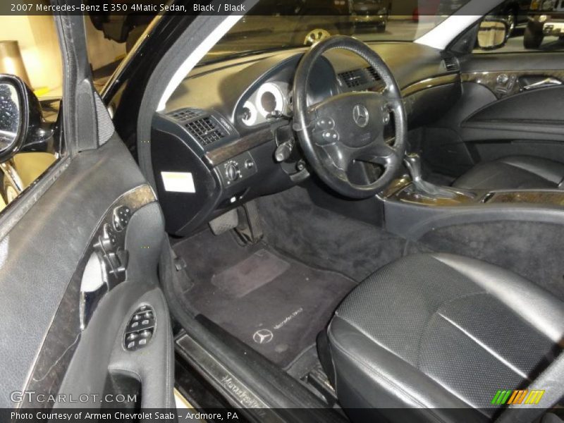 Black / Black 2007 Mercedes-Benz E 350 4Matic Sedan