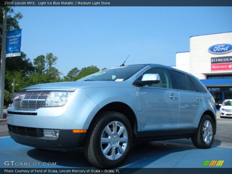 Light Ice Blue Metallic / Medium Light Stone 2008 Lincoln MKX