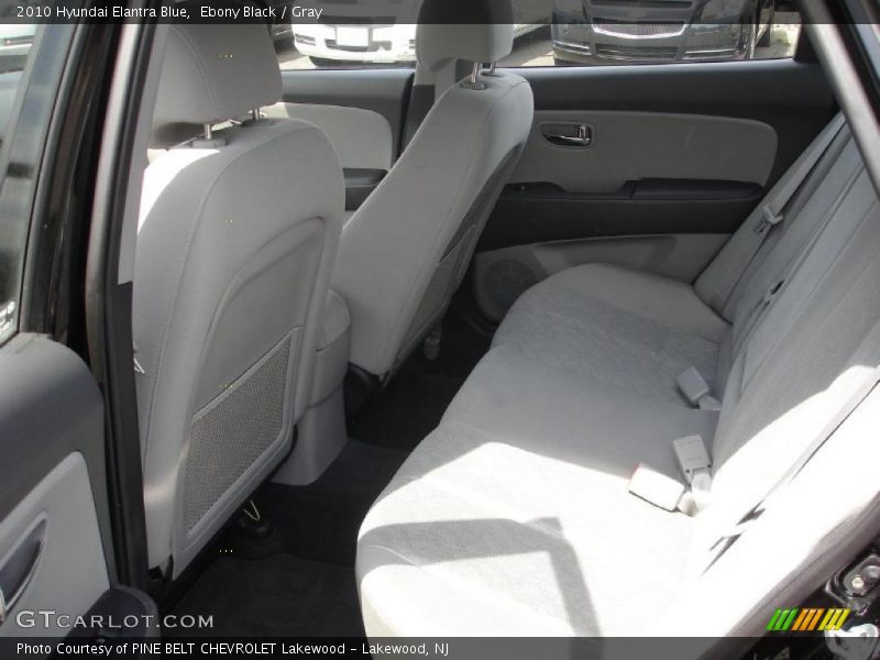Ebony Black / Gray 2010 Hyundai Elantra Blue