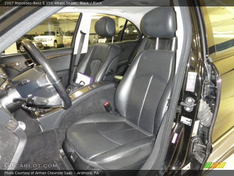 Black / Black 2007 Mercedes-Benz E 350 4Matic Sedan
