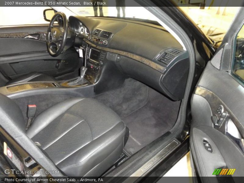 Black / Black 2007 Mercedes-Benz E 350 4Matic Sedan