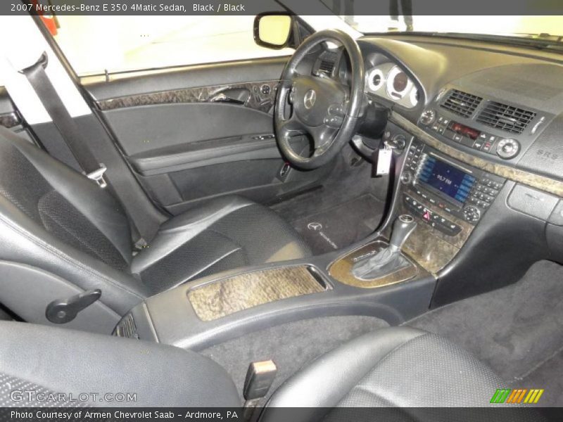Black / Black 2007 Mercedes-Benz E 350 4Matic Sedan