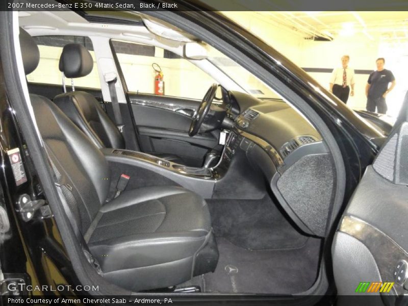 Black / Black 2007 Mercedes-Benz E 350 4Matic Sedan