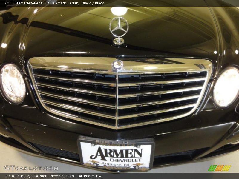 Black / Black 2007 Mercedes-Benz E 350 4Matic Sedan