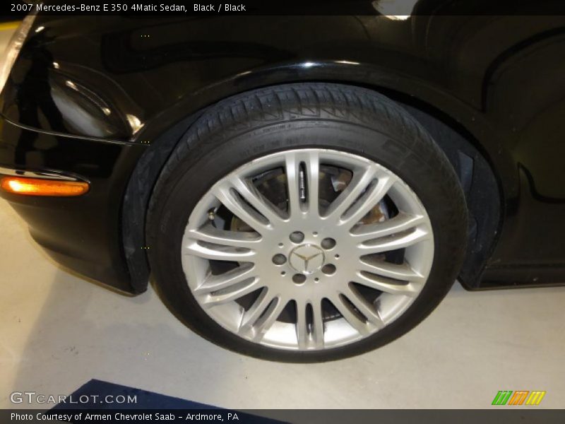 Black / Black 2007 Mercedes-Benz E 350 4Matic Sedan