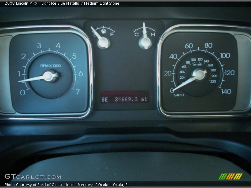Light Ice Blue Metallic / Medium Light Stone 2008 Lincoln MKX