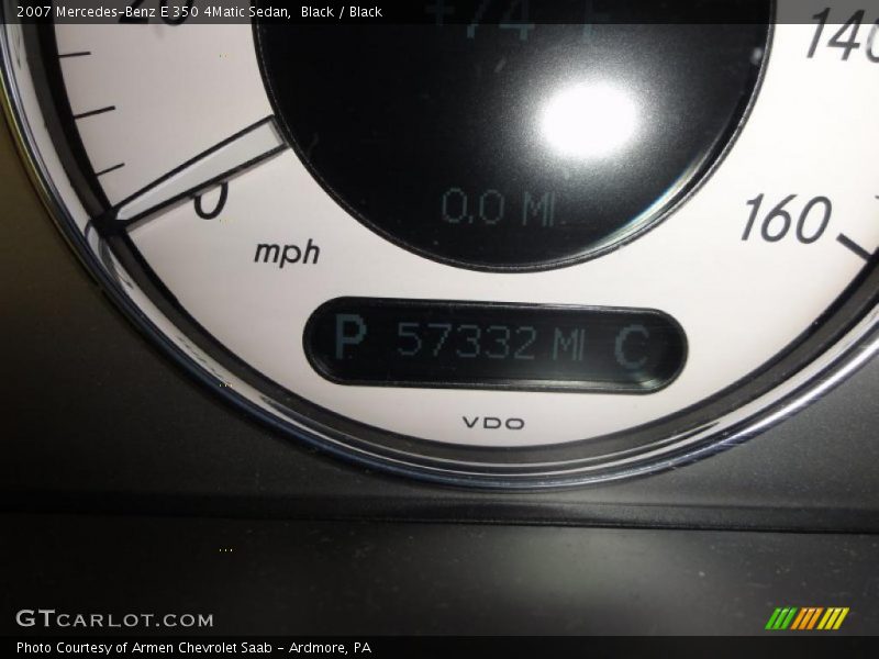 Black / Black 2007 Mercedes-Benz E 350 4Matic Sedan