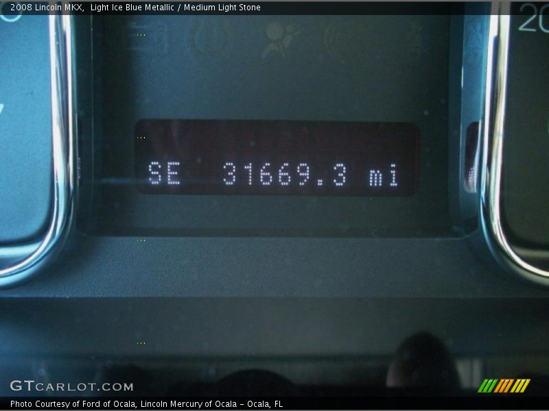 Light Ice Blue Metallic / Medium Light Stone 2008 Lincoln MKX