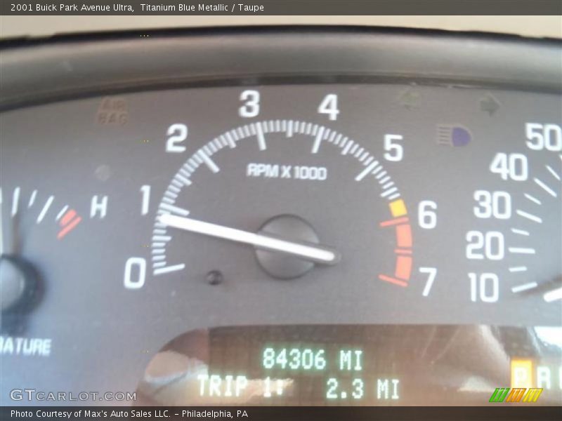 Titanium Blue Metallic / Taupe 2001 Buick Park Avenue Ultra