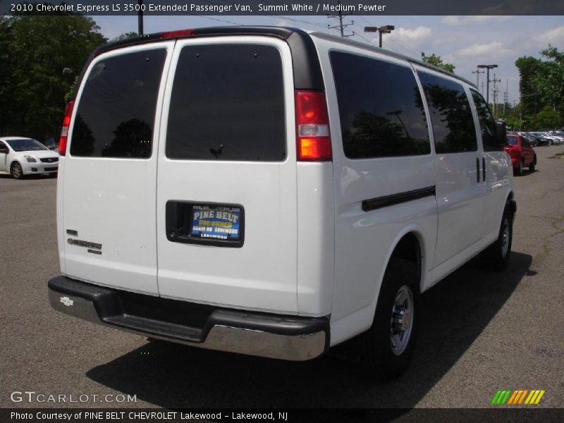 Summit White / Medium Pewter 2010 Chevrolet Express LS 3500 Extended Passenger Van