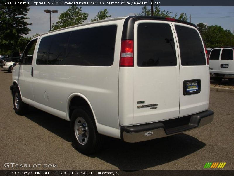 Summit White / Medium Pewter 2010 Chevrolet Express LS 3500 Extended Passenger Van