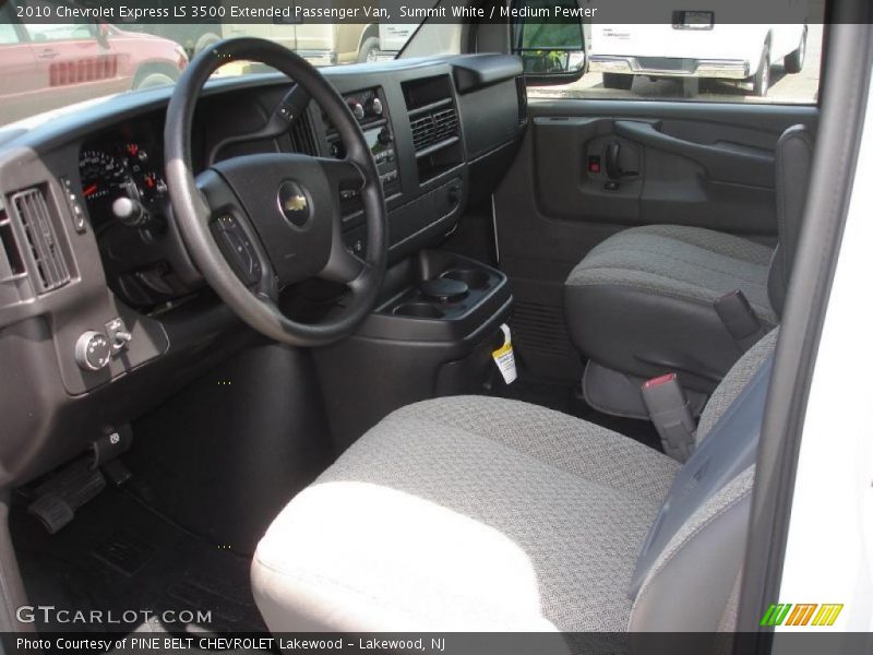  2010 Express LS 3500 Extended Passenger Van Medium Pewter Interior