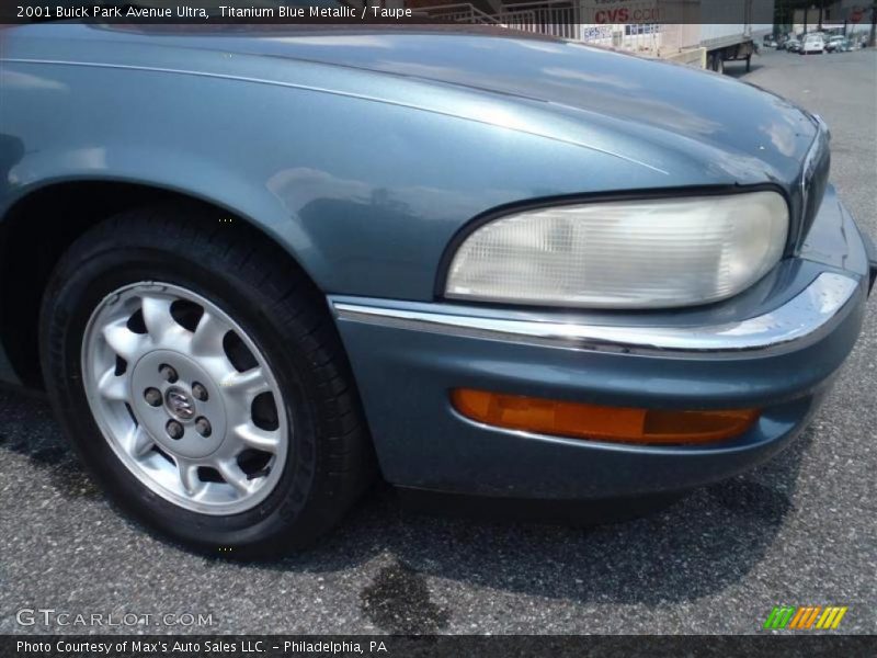 Titanium Blue Metallic / Taupe 2001 Buick Park Avenue Ultra
