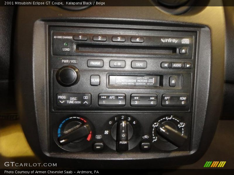 Controls of 2001 Eclipse GT Coupe