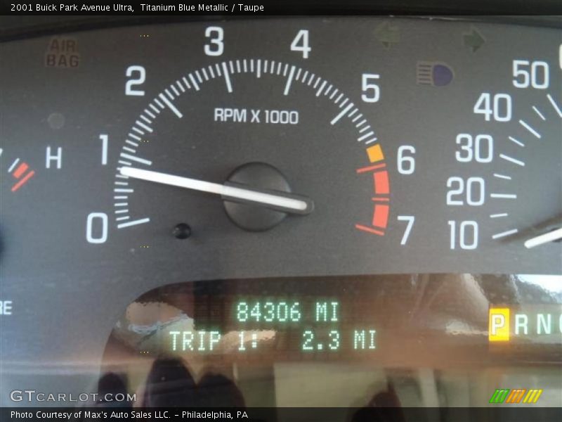 Titanium Blue Metallic / Taupe 2001 Buick Park Avenue Ultra