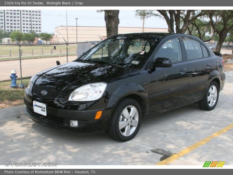 Midnight Black / Gray 2009 Kia Rio SX Sedan