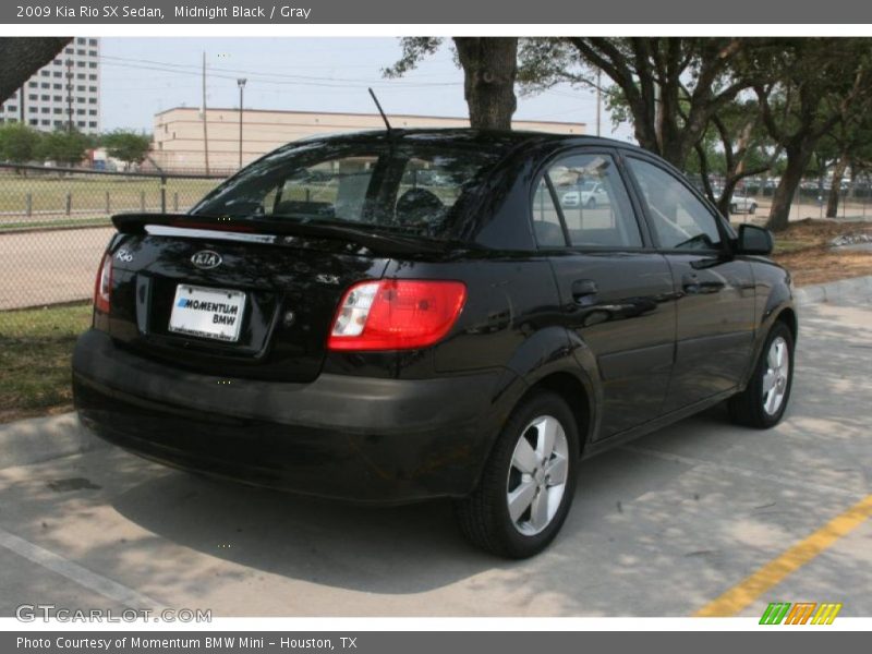 Midnight Black / Gray 2009 Kia Rio SX Sedan