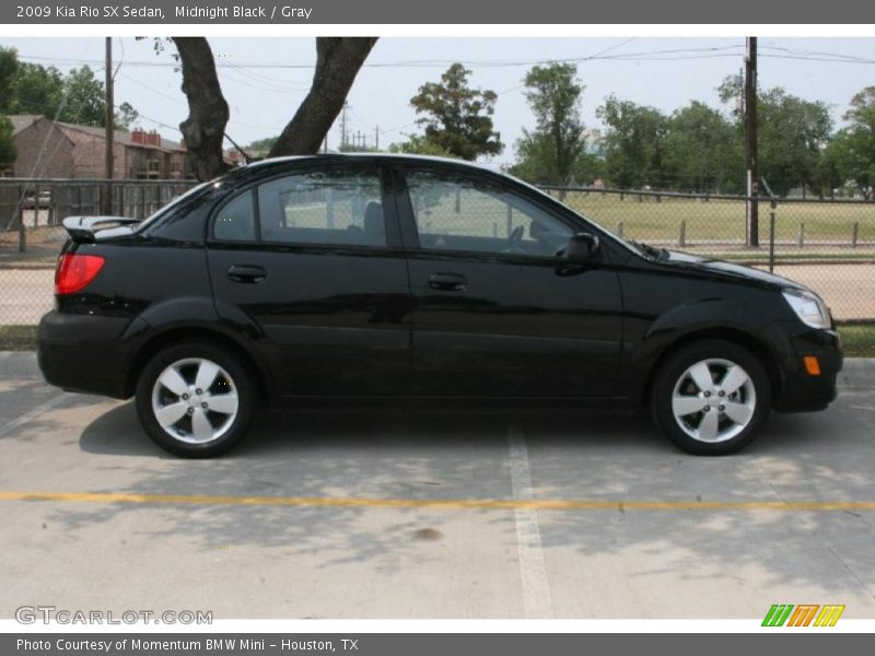 Midnight Black / Gray 2009 Kia Rio SX Sedan