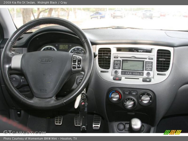 Midnight Black / Gray 2009 Kia Rio SX Sedan