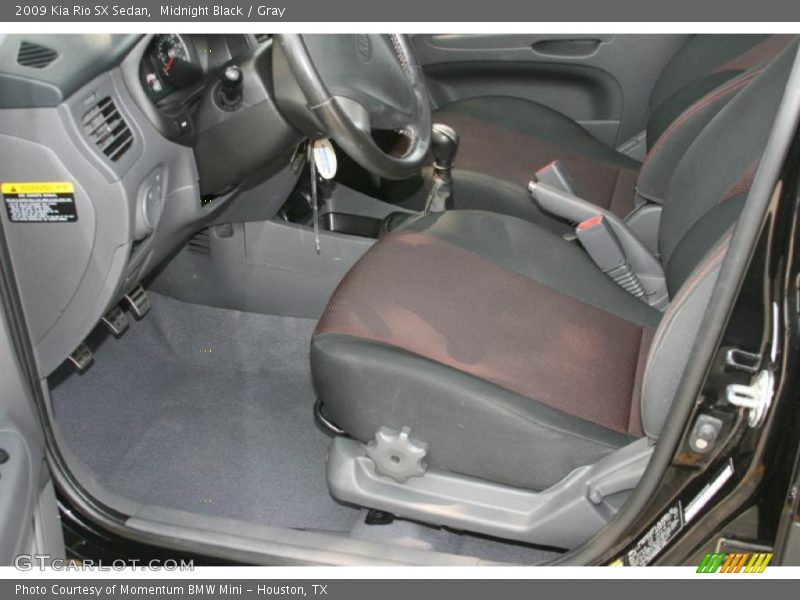 Midnight Black / Gray 2009 Kia Rio SX Sedan