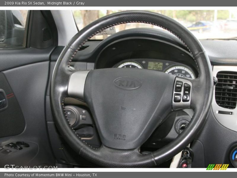 Midnight Black / Gray 2009 Kia Rio SX Sedan