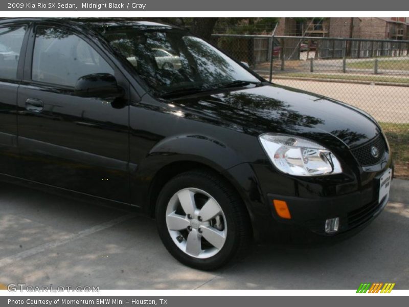 Midnight Black / Gray 2009 Kia Rio SX Sedan