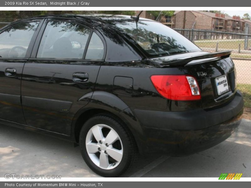 Midnight Black / Gray 2009 Kia Rio SX Sedan