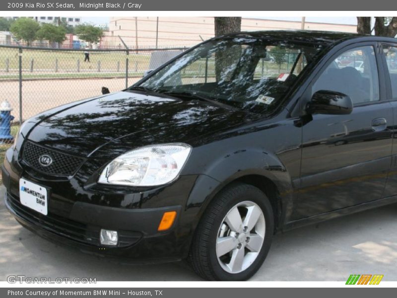Midnight Black / Gray 2009 Kia Rio SX Sedan