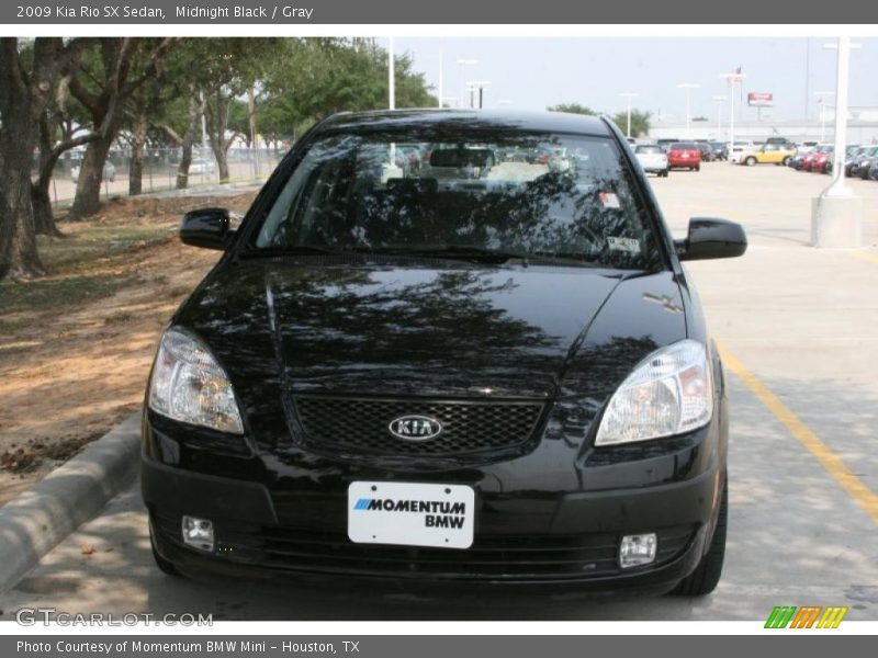 Midnight Black / Gray 2009 Kia Rio SX Sedan