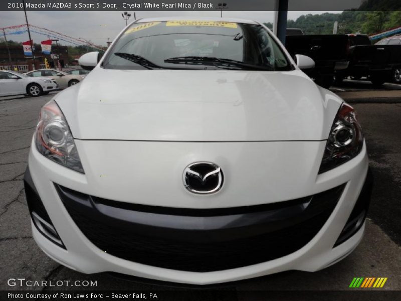 Crystal White Pearl Mica / Black 2010 Mazda MAZDA3 s Sport 5 Door