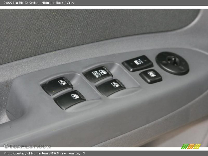 Midnight Black / Gray 2009 Kia Rio SX Sedan